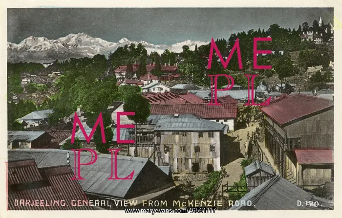 : Darjeeling, India - General View from the McKenzie Road : Darjeeling, India - General View from the McKenzie Road