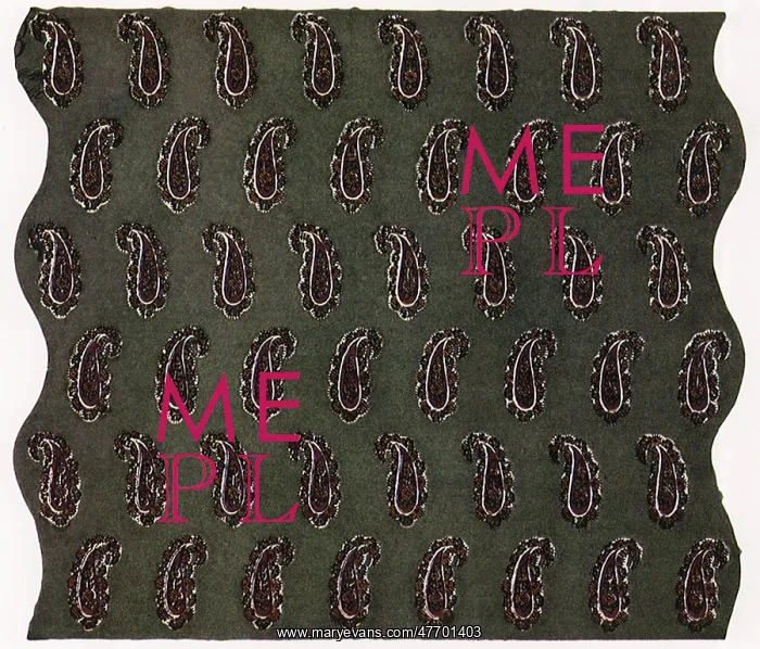 : Dark on Green Paisley : Dark on Green Paisley