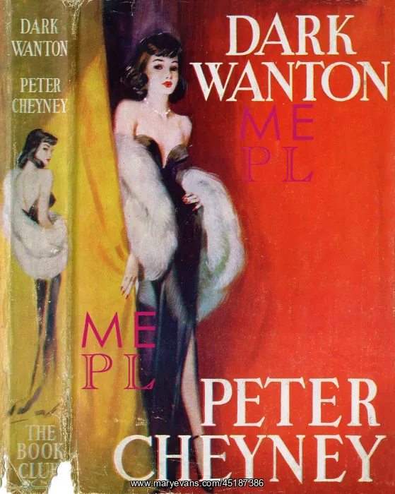 : Dark Wanton - book jacket design by David Wright : Dark Wanton - book jacket design by David Wright