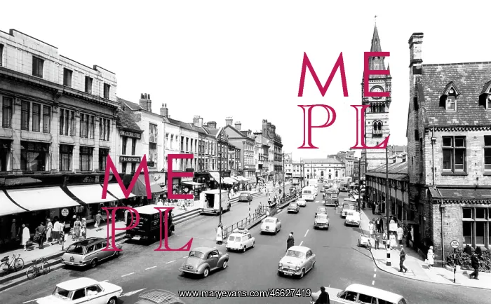  : Darlington, High Row and West Row c1965
