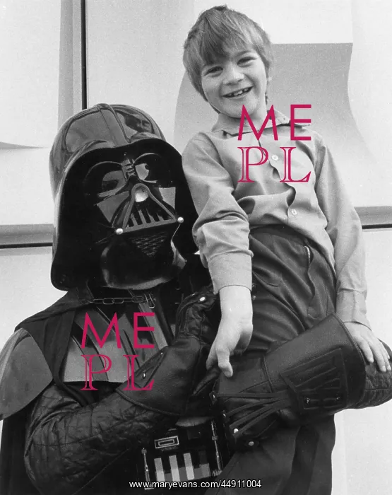 : Darth Vader and fan in Cornwall : Darth Vader and fan in Cornwall