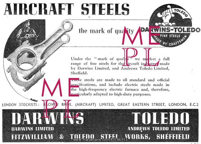 : Darwins-Toledo Aircraft Steels : Darwins-Toledo Aircraft Steels