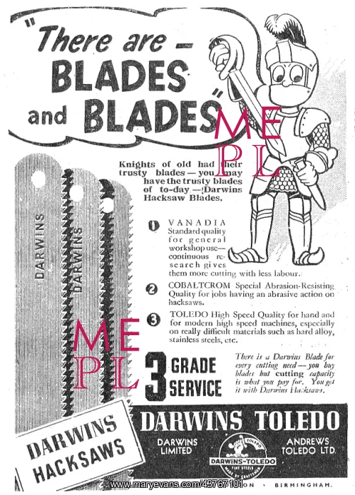 : Darwins Toledo Cutting Tools Hacksaw Blades : Darwins Toledo Cutting Tools Hacksaw Blades