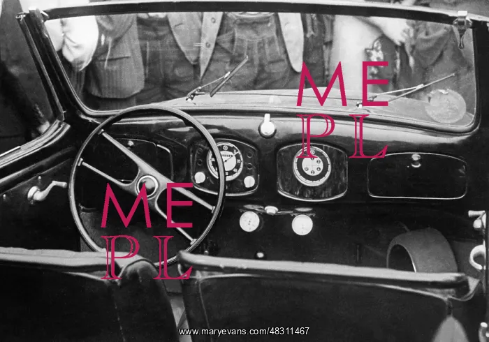 : Dashboard of a KdF-Wagen, 1938 : Dashboard of a KdF-Wagen, 1938