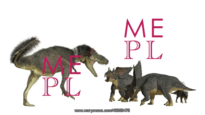 : Daspletosaurus attacking a group of Chasmosaurus dinosaurs : Daspletosaurus attacking a group of Chasmosaurus dinosaurs