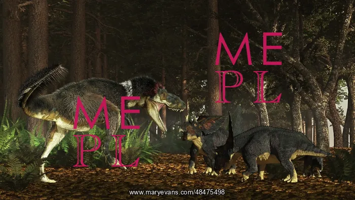 : Daspletosaurus confronts a family of Chasmosaurus : Daspletosaurus confronts a family of Chasmosaurus