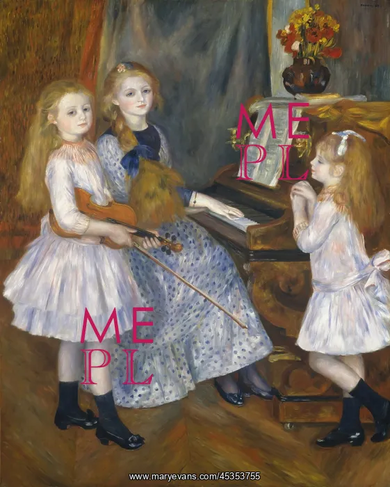 : The Daughters of Catulle Mendes, by Renoir : The Daughters of Catulle Mendes, by Renoir