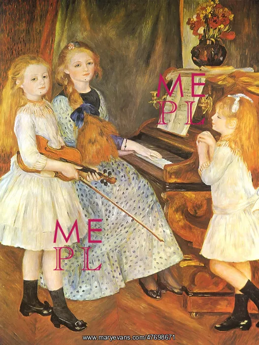 : The Daughters of Catulle Mendes, by Renoir : The Daughters of Catulle Mendes, by Renoir
