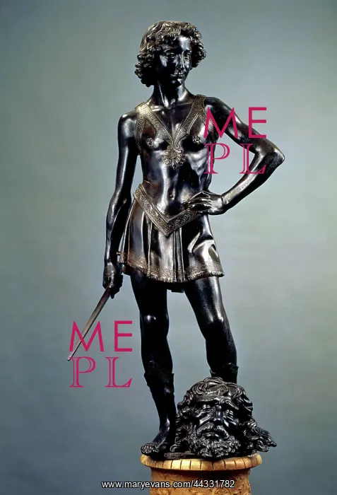 : David, bronze, Andrea del Verrocchio : David, bronze, Andrea del Verrocchio