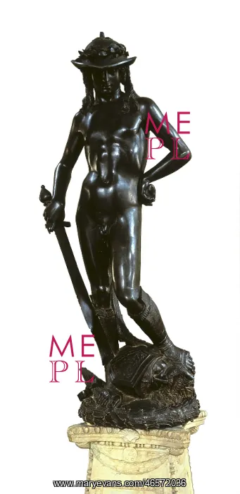 : David, bronze sculpture by Donatello : David, bronze sculpture by Donatello
