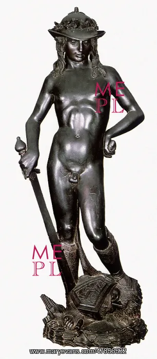 : David, bronze sculpture by Donatello : David, bronze sculpture by Donatello