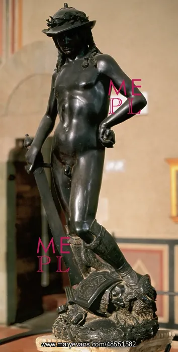 : David, bronze sculpture by Donatello : David, bronze sculpture by Donatello