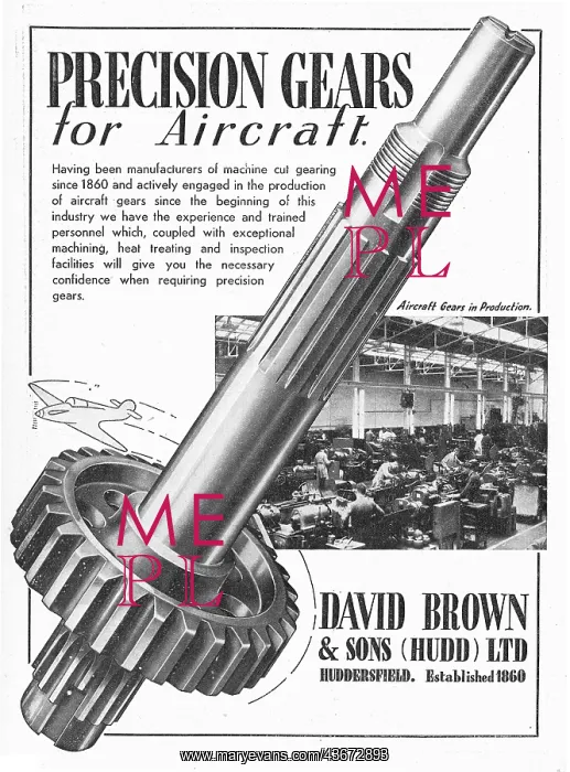 : David Brown - Aircraft & Aero Engine Gears : David Brown - Aircraft & Aero Engine Gears