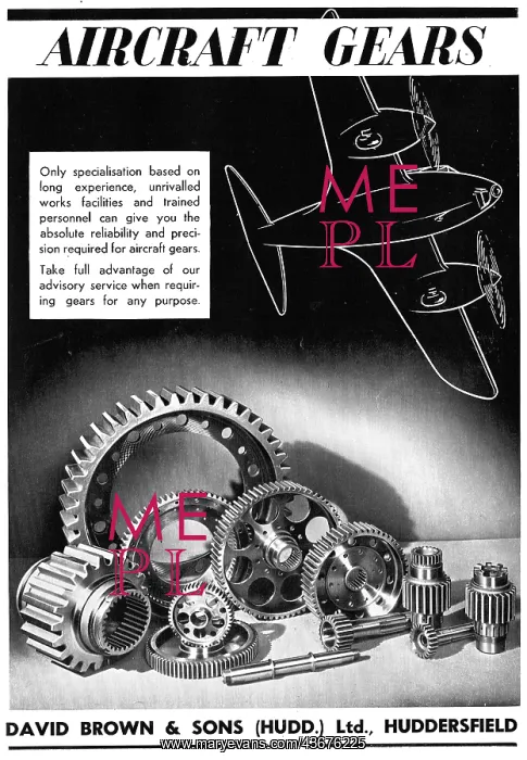 : David Brown - Aircraft & Aero Engine Gears : David Brown - Aircraft & Aero Engine Gears