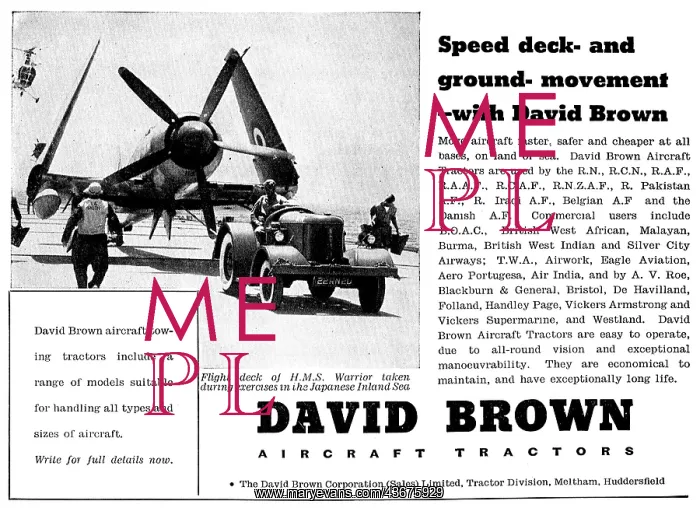 : David Brown Aircraft Movement Tractors : David Brown Aircraft Movement Tractors