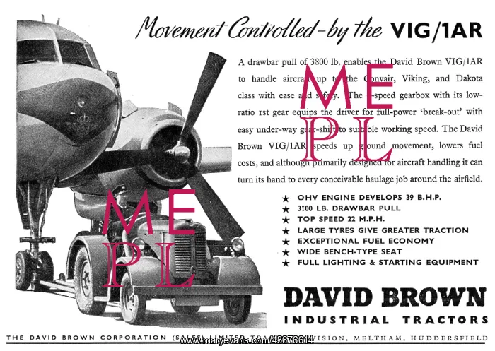 : David Brown Aircraft Tractors : David Brown Aircraft Tractors