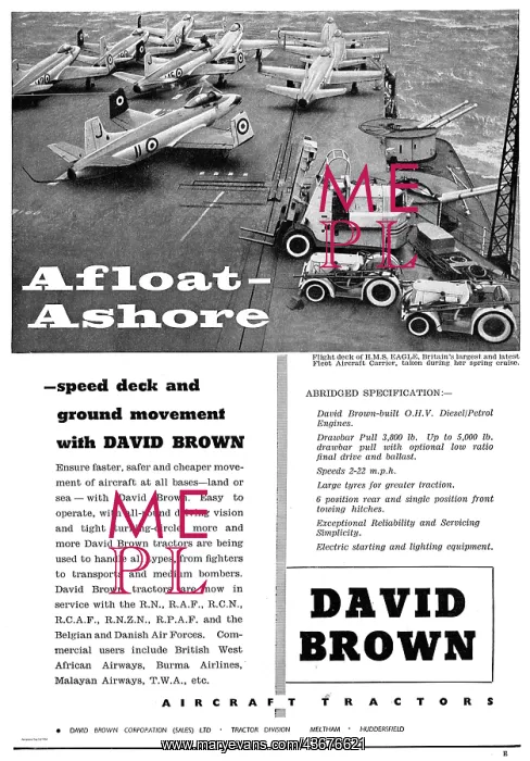 : David Brown Aircraft Tugs & Tractors : David Brown Aircraft Tugs & Tractors