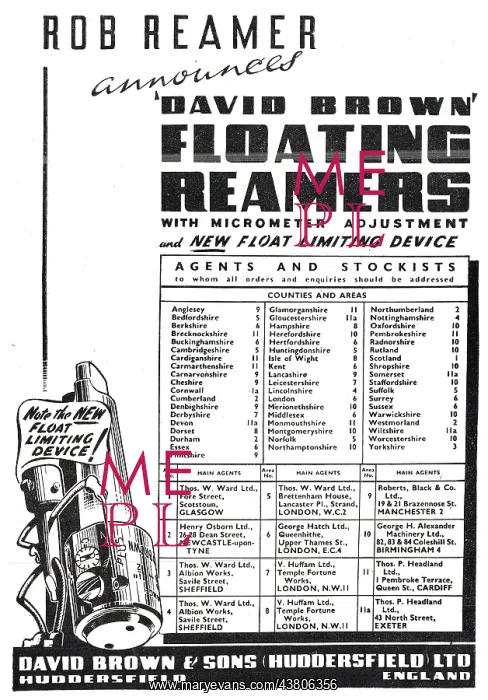 : David Brown Floating Reamers : David Brown Floating Reamers
