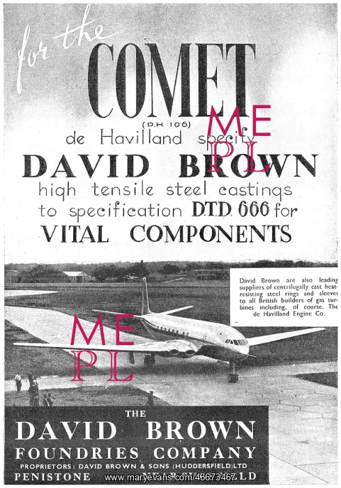 : David Brown Foundries - DTD 666 Aircraft Components : David Brown Foundries - DTD 666 Aircraft Components