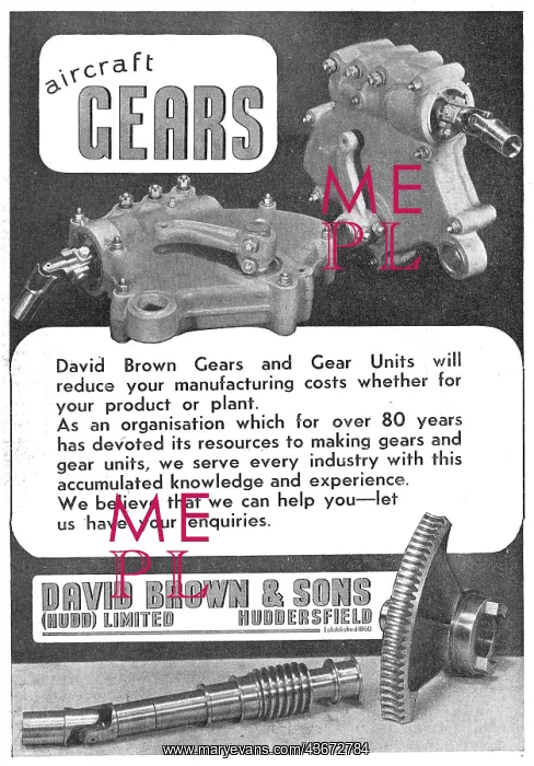 : David Brown Gears & Gear Units : David Brown Gears & Gear Units