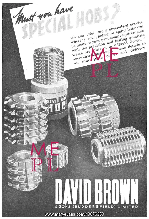 : David Brown Helical Spline Hobs : David Brown Helical Spline Hobs