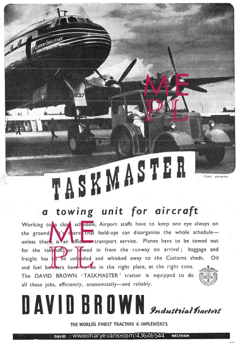 : David Brown Taskmaster Aircraft Tug : David Brown Taskmaster Aircraft Tug