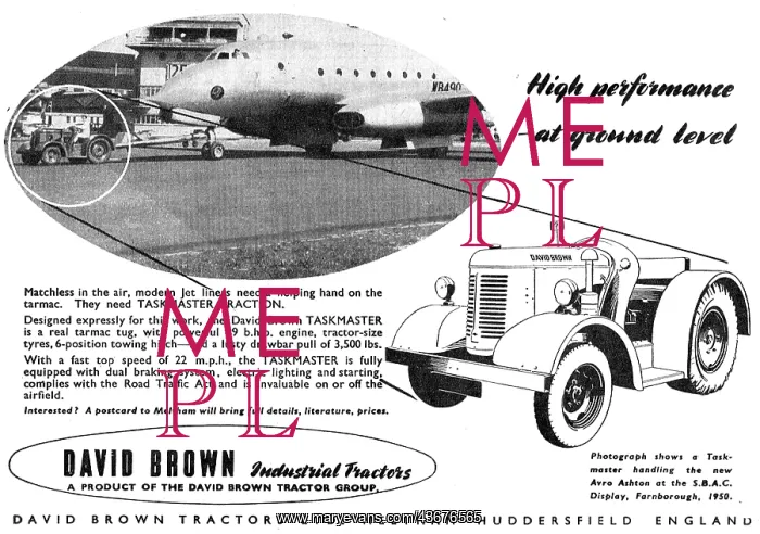 : David Brown Taskmaster Aircraft Tug : David Brown Taskmaster Aircraft Tug