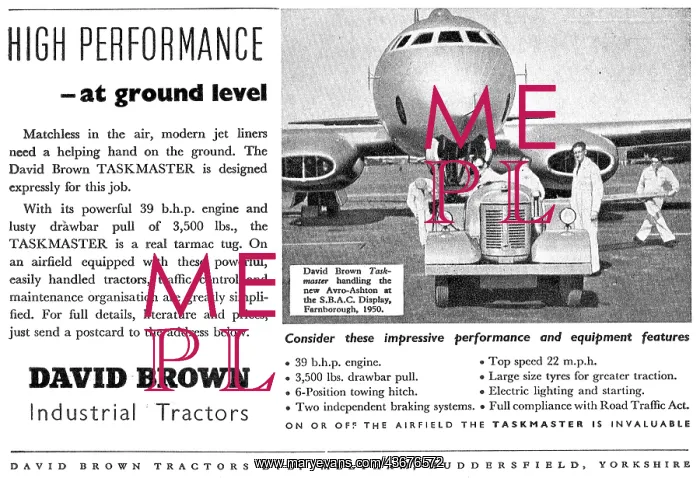 : David Brown Taskmaster Airfield Tractor : David Brown Taskmaster Airfield Tractor