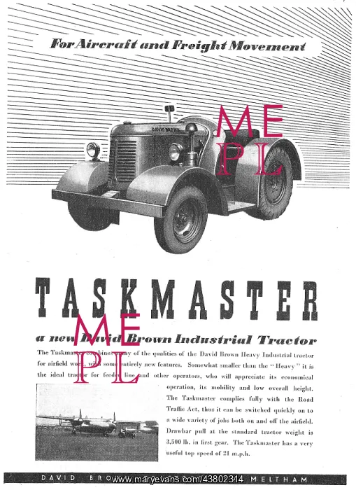 : David Brown Taskmaster Industrial Tractor : David Brown Taskmaster Industrial Tractor