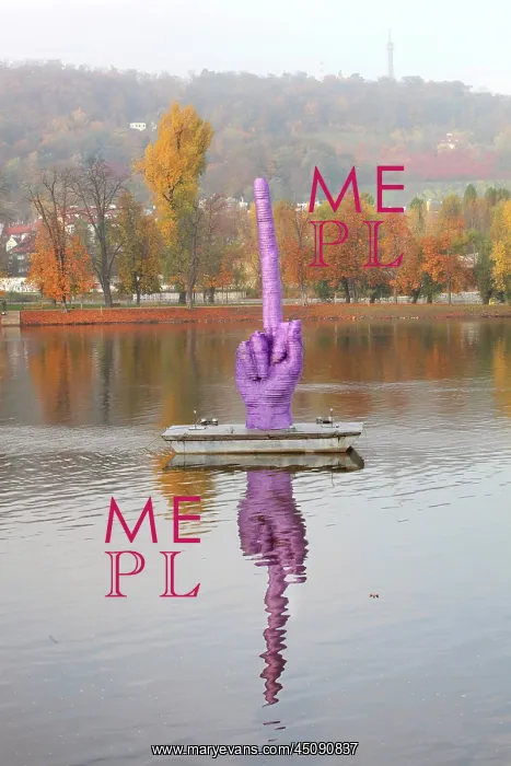 : David Cerny sculpture, Prague, Czech Republic : David Cerny sculpture, Prague, Czech Republic