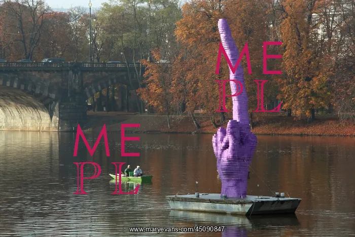 : David Cerny sculpture, Prague, Czech Republic : David Cerny sculpture, Prague, Czech Republic
