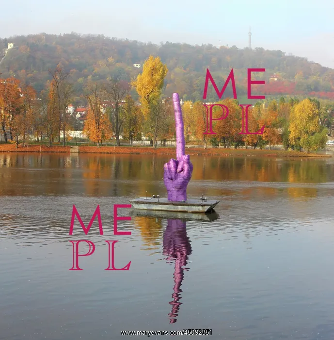 : David Cerny sculpture, Prague, Czech Republic : David Cerny sculpture, Prague, Czech Republic