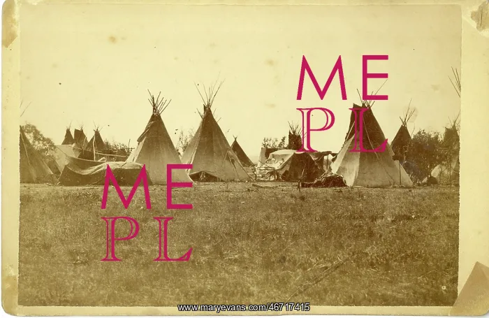 : David Frances Barry photo - Sioux teepees : David Frances Barry photo - Sioux teepees
