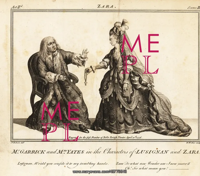 : David Garrick and Mary Ann Yates in the characters : David Garrick and Mary Ann Yates in the characters