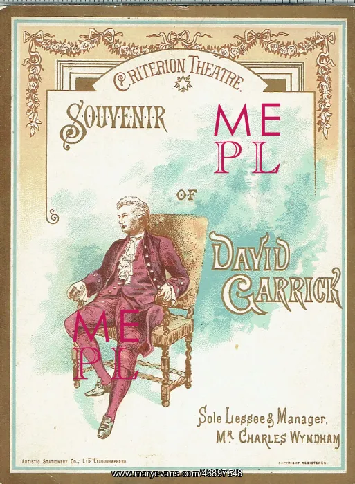 : David Garrick by Tom Robertson : David Garrick by Tom Robertson