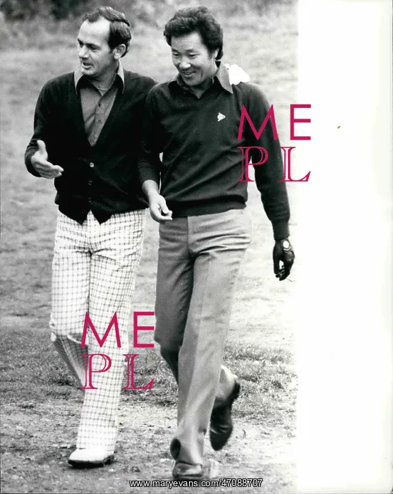 : David Graham and Isao Aoki, golfers, at Wentworth : David Graham and Isao Aoki, golfers, at Wentworth