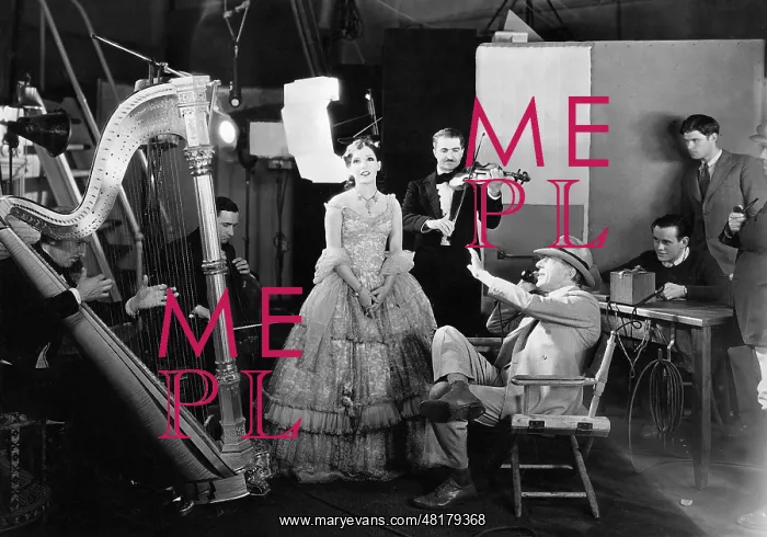 : David Griffith and Lupe Velez at the filming of Lady of the : David Griffith and Lupe Velez at the filming of Lady of the