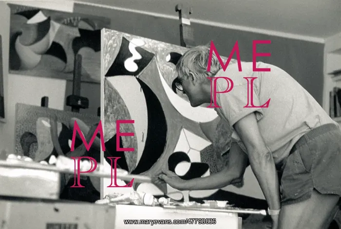 : David Hockney in his Studio, 1992 : David Hockney in his Studio, 1992