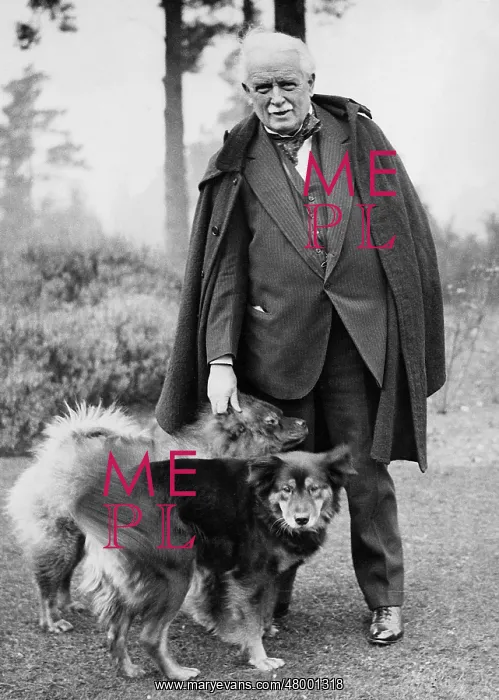 : David Lloyd George with his dogs, 1932 : David Lloyd George with his dogs, 1932