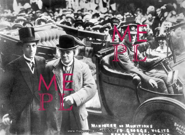 : David Lloyd George visiting Newport during WW1 : David Lloyd George visiting Newport during WW1