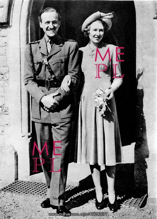 : David Niven and Primula Rollo : David Niven and Primula Rollo