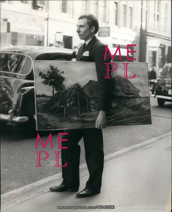 : David Norsworthy with recently discovered Van Gogh : David Norsworthy with recently discovered Van Gogh