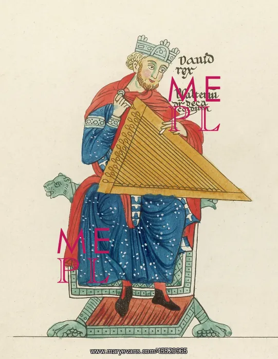: DAVID PLAYS HIS PSALTERY : DAVID PLAYS HIS PSALTERY