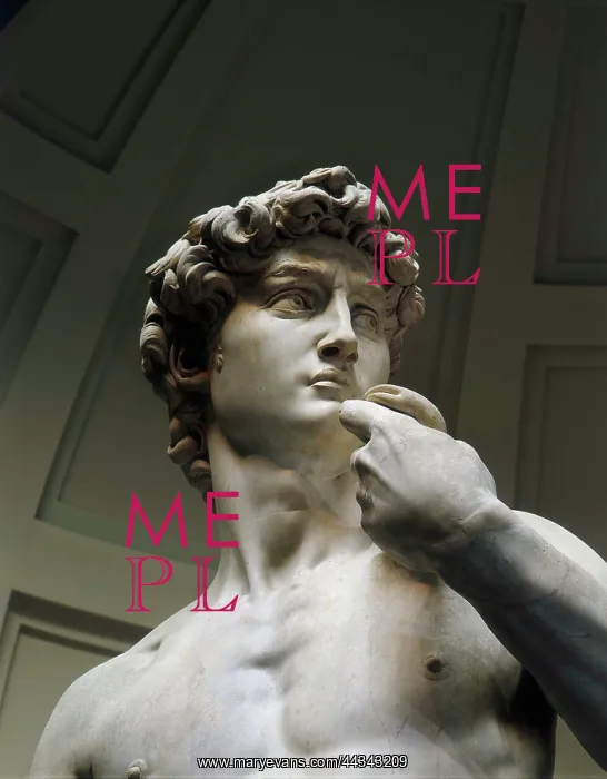 : David, statue of Michelangelo, after : David, statue of Michelangelo, after