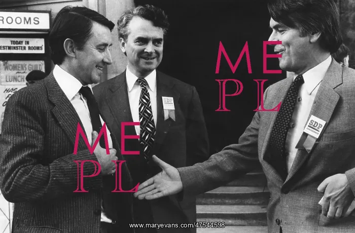 : David Steel and David Owen, SDP colleagues : David Steel and David Owen, SDP colleagues