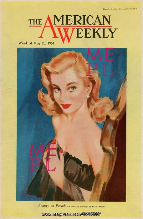 : David Wright woman in black negligee : David Wright woman in black negligee