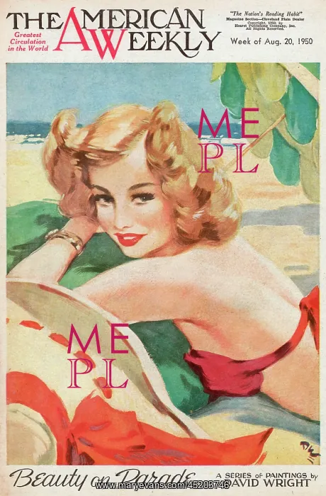 : David Wright woman in a red bikini on the beach : David Wright woman in a red bikini on the beach