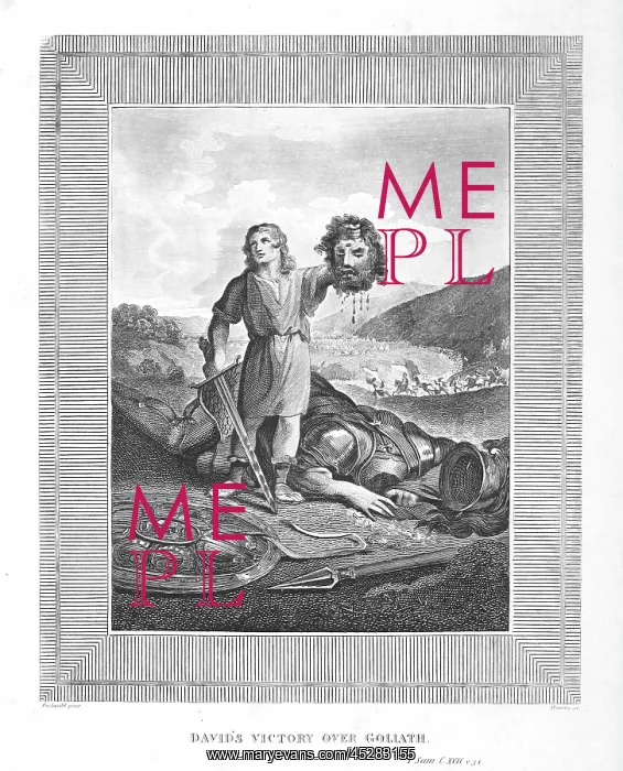: David's victory over Goliath : David's victory over Goliath