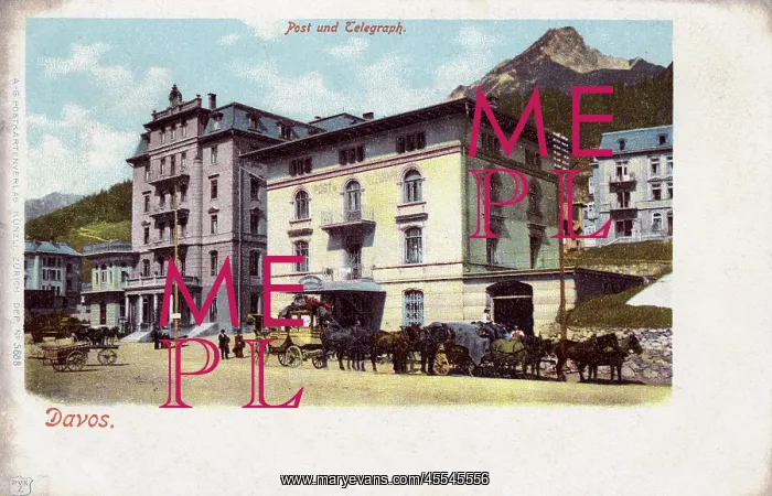  : Davos, Switzerland - The Post and Telegraph Office