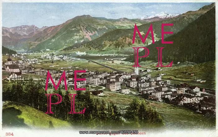  : Davos viewed from the slopes of the Seehorn, Switzerland